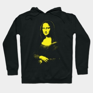 Bright Yellow Mono Color Mona Lisa Hoodie